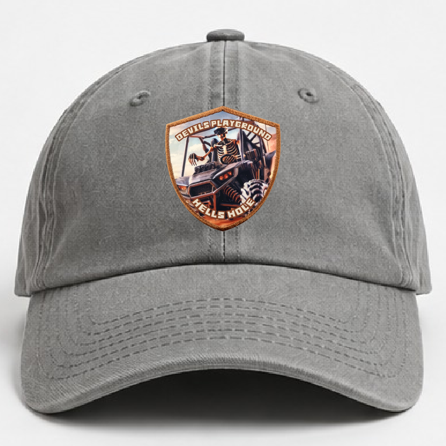PVC patch on hat front