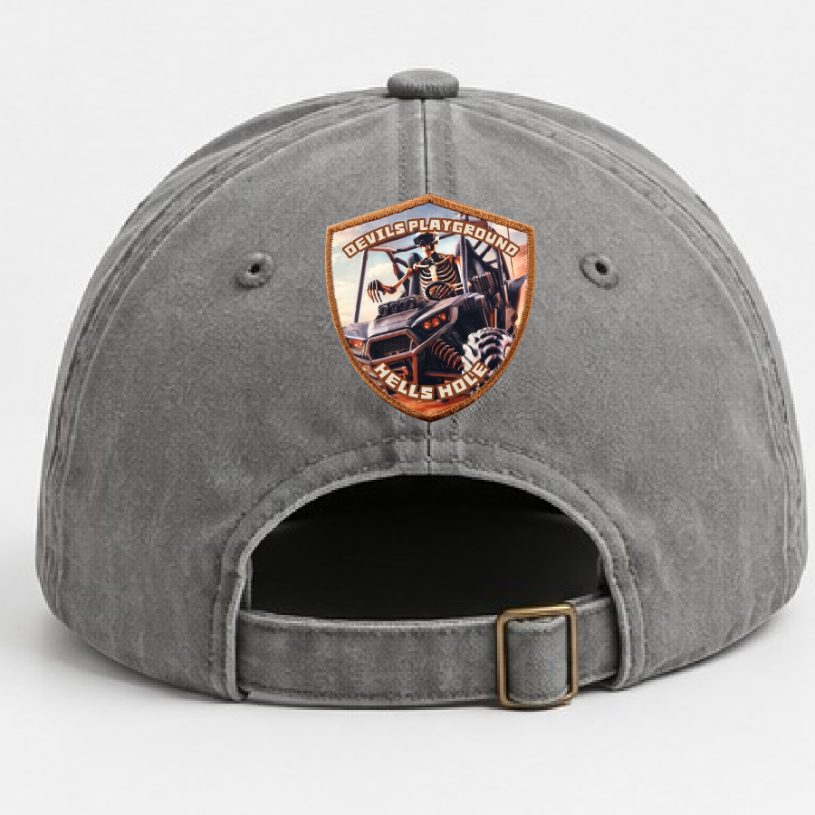 PVC patch on hat back