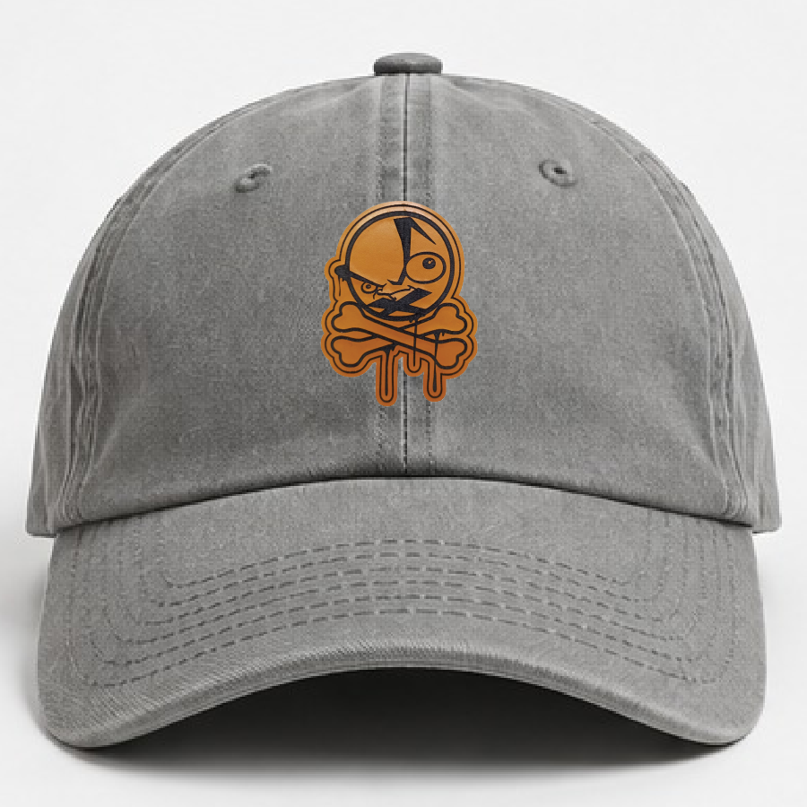 PVC patch on hat front