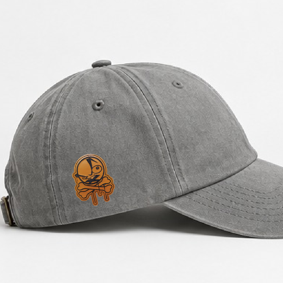 PVC patch on hat side