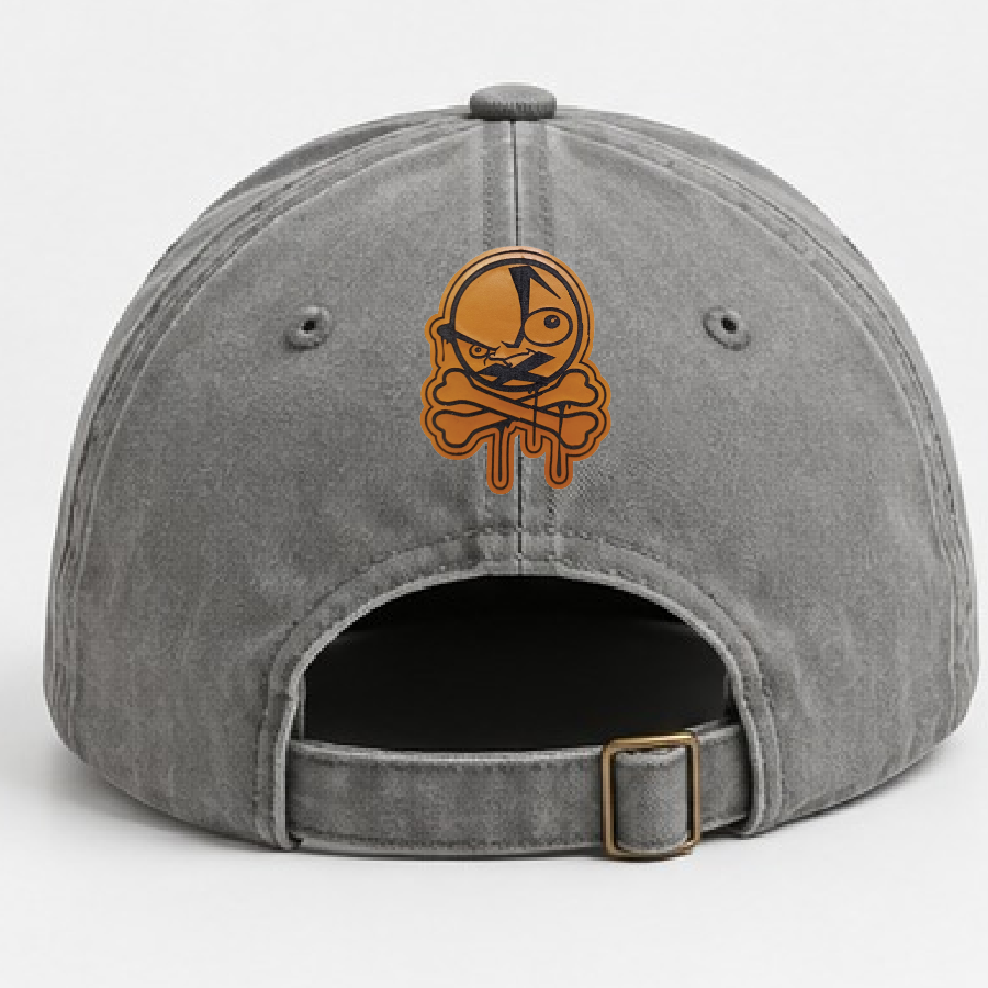 PVC patch on hat back