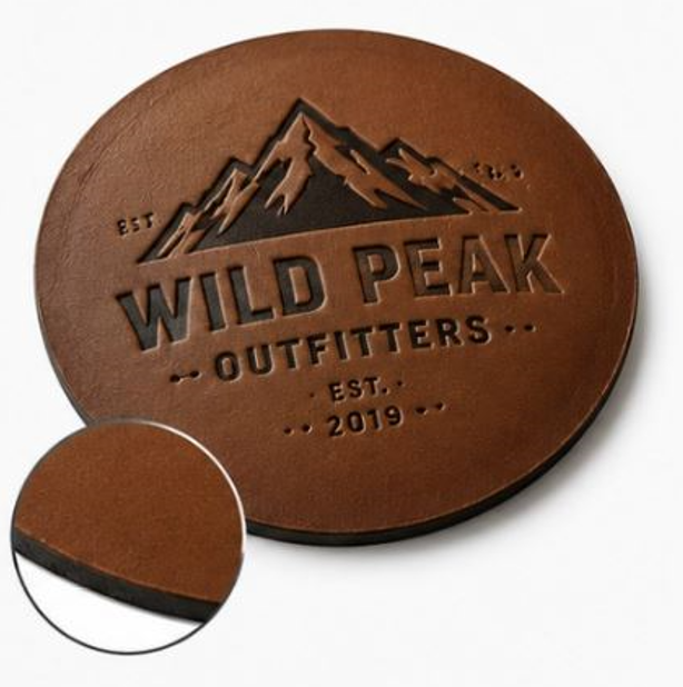 Engraved leather patch