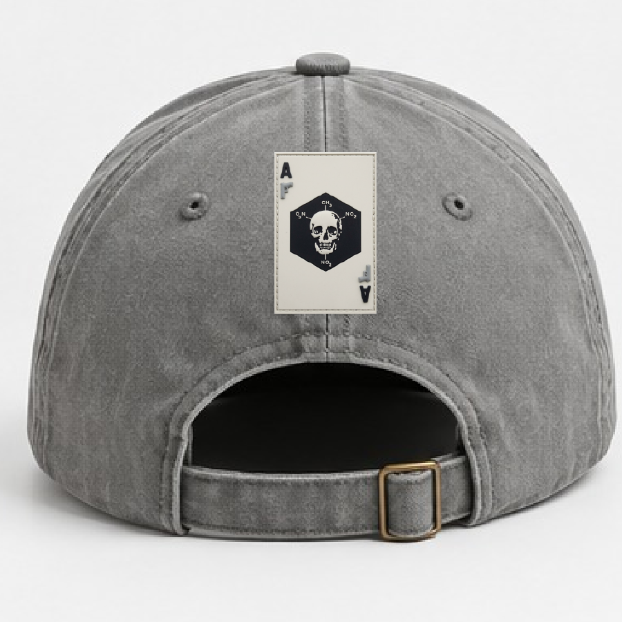 PVC patch on hat back